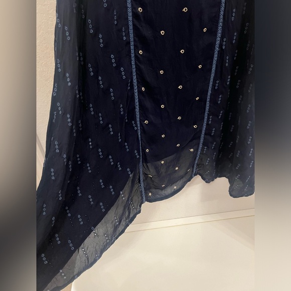 Johnny Was Sheer Embroidered  Dress - Picture 10 of 16